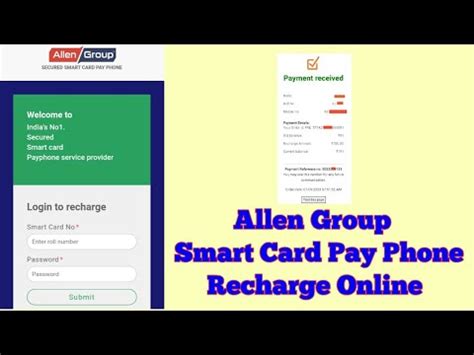 allen group smart card pay phone recharge|Allengroup.